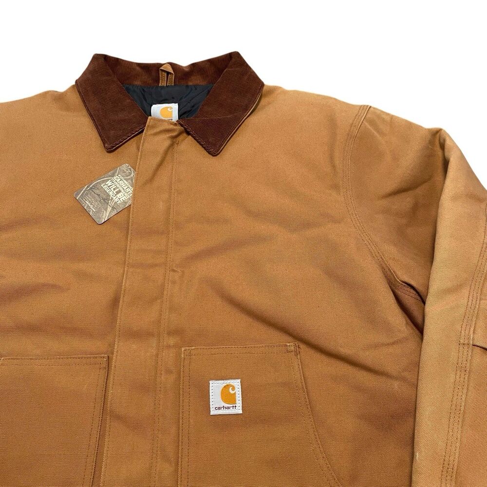 NEW Men’s Carhartt Jacket Coat J002 BRN 2XLT XXL Tall NWT Detroit Vintage Style